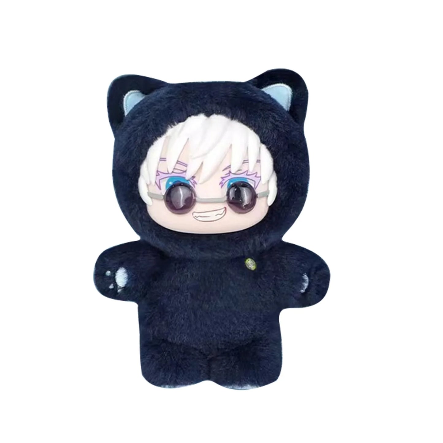 Miniso Top Toy Jujutsu Kaisen Cat Ear Plushie Series Keychains Sealed Case (6 Blind Box)