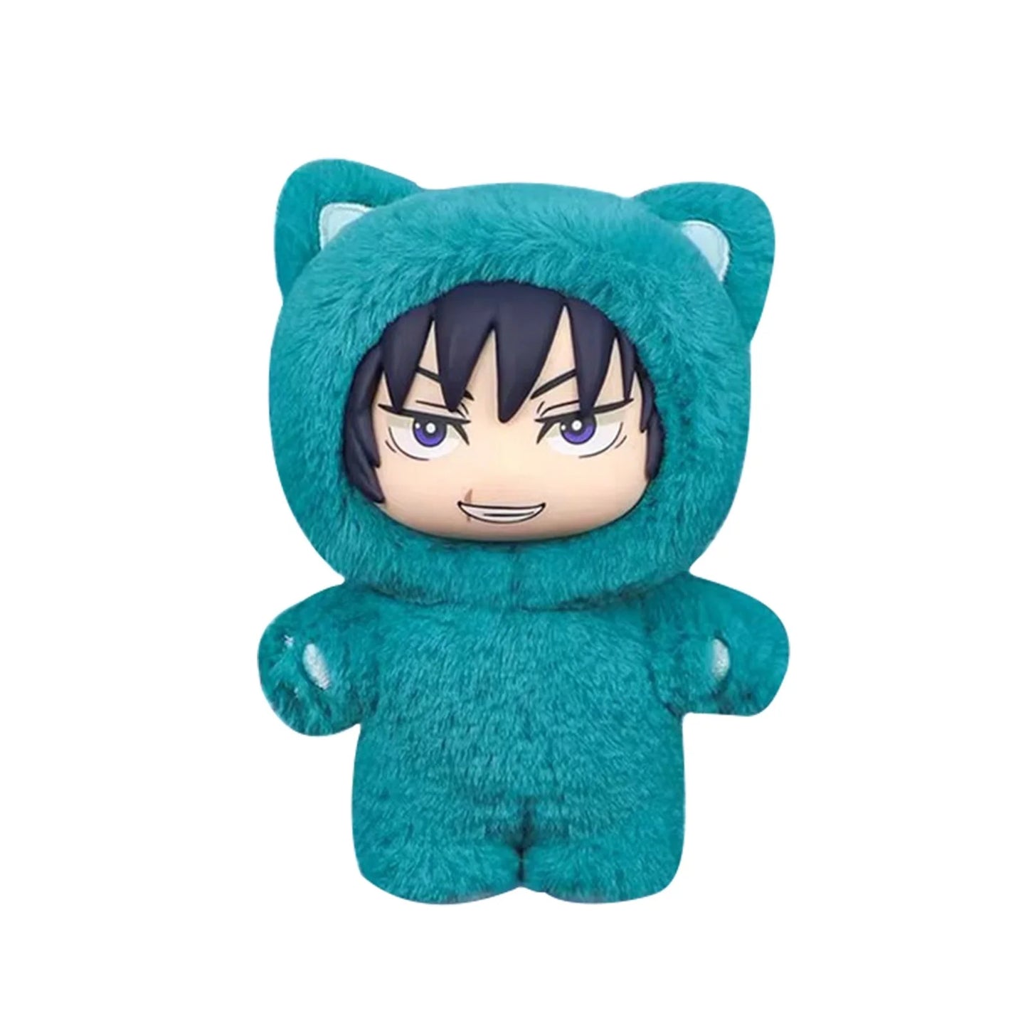 Miniso Top Toy Jujutsu Kaisen Cat Ear Plushie Series Keychains Sealed Case (6 Blind Box)