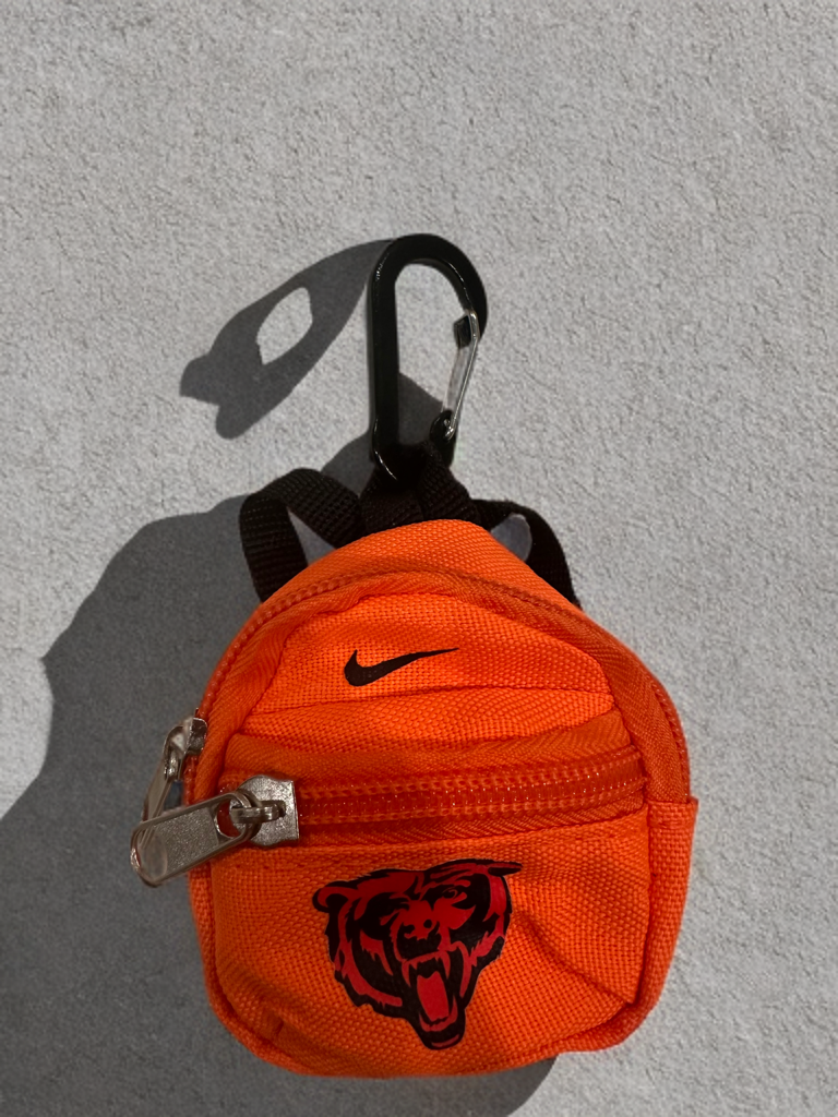 Inspired by Nike Chicago Bears - Earphone Case Back Pack by ZOZO & CO