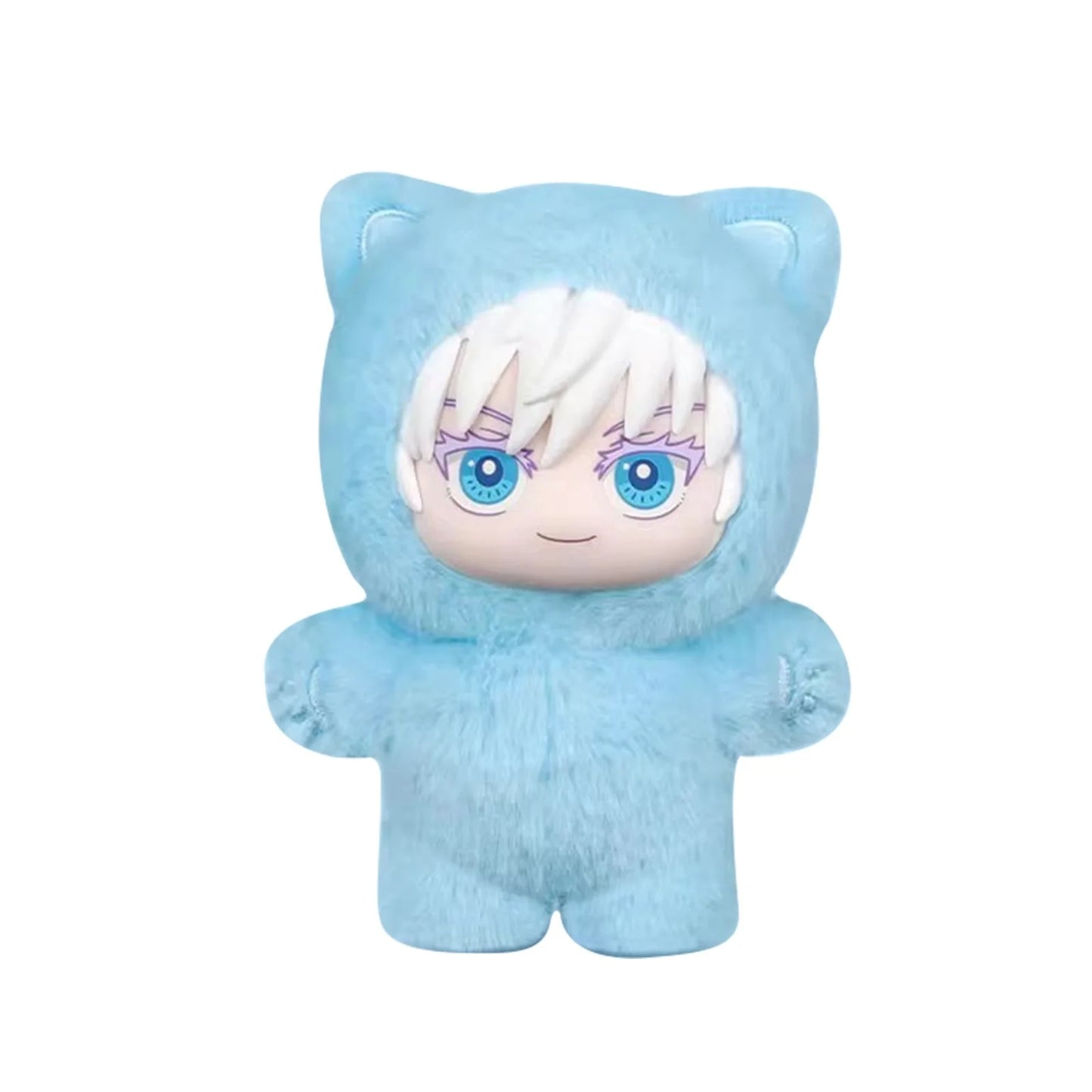 Miniso Top Toy Jujutsu Kaisen Cat Ear Plushie Series Keychains Sealed Case (6 Blind Box)