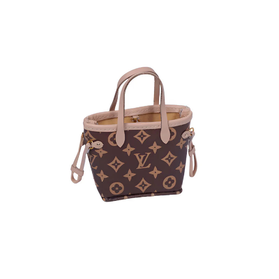 L.V.-Inspired Miniature Neverfull Monogram Canvas