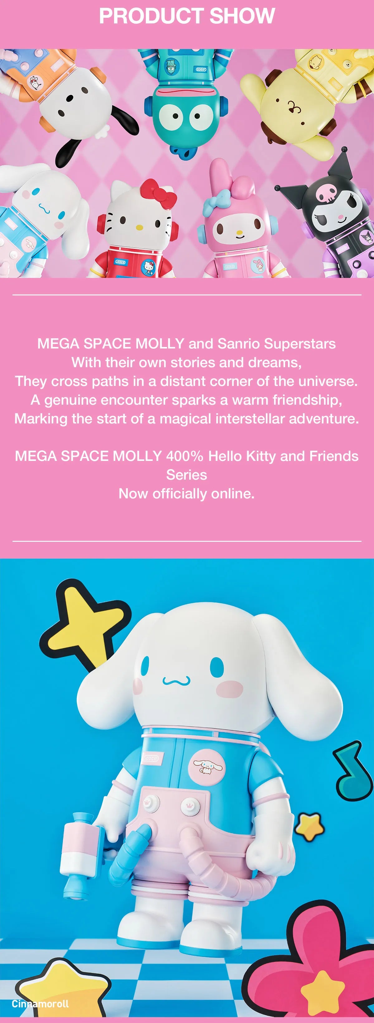 MEGA SPACE MOLLY 400% Hello Kitty and Friends Series