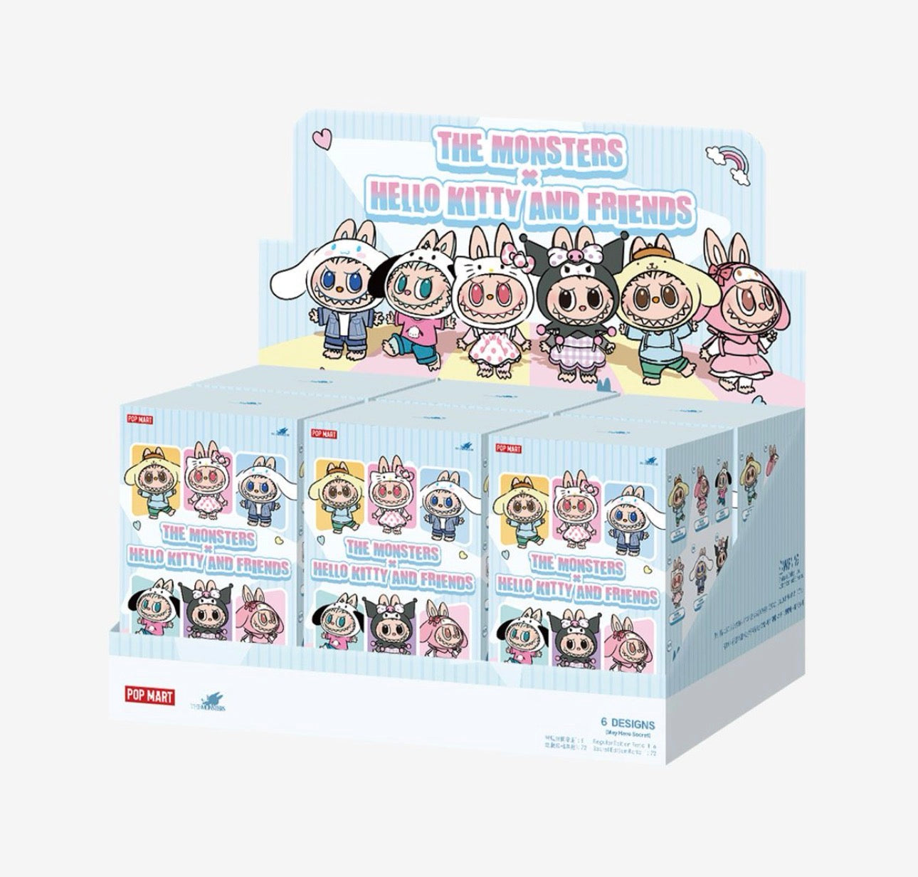 THE MONSTERS × Hello Kitty and Friends Series-Vinyl Plush Pendant Blind Box