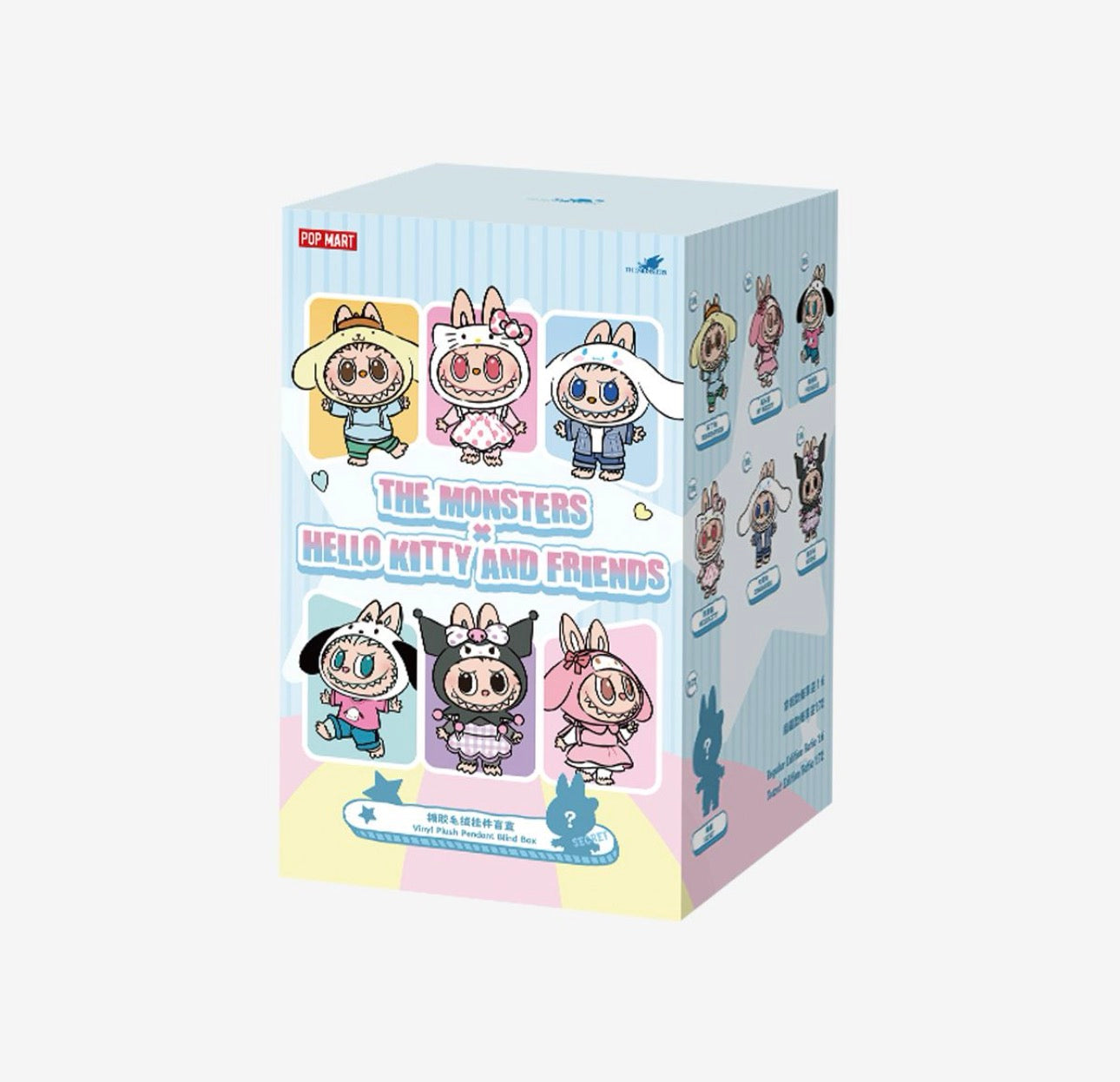THE MONSTERS × Hello Kitty and Friends Series-Vinyl Plush Pendant Blind Box