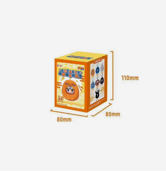 TOP TOY Naruto Beast Party Puffy Plush Keychains Blind Box New