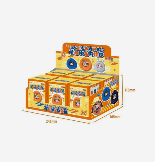 TOP TOY Naruto Beast Party Puffy Plush Keychains Blind Box New