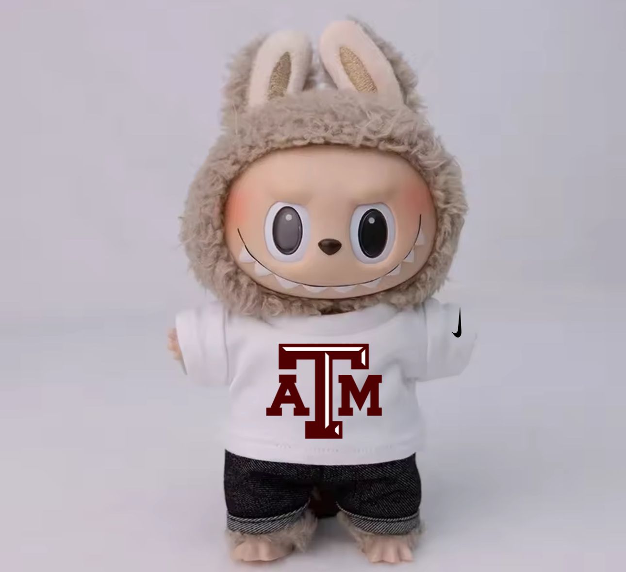 Inspired by Nike NCAA University Teams Collection - Labubu T-shirt by ZOZO & CO