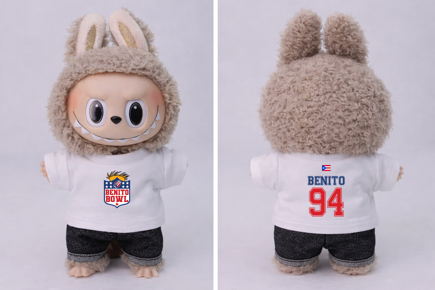 Benito Bowl Superbowl 60 T-Shirt for Labubu - Created by ZOZO & CO DESIGNS