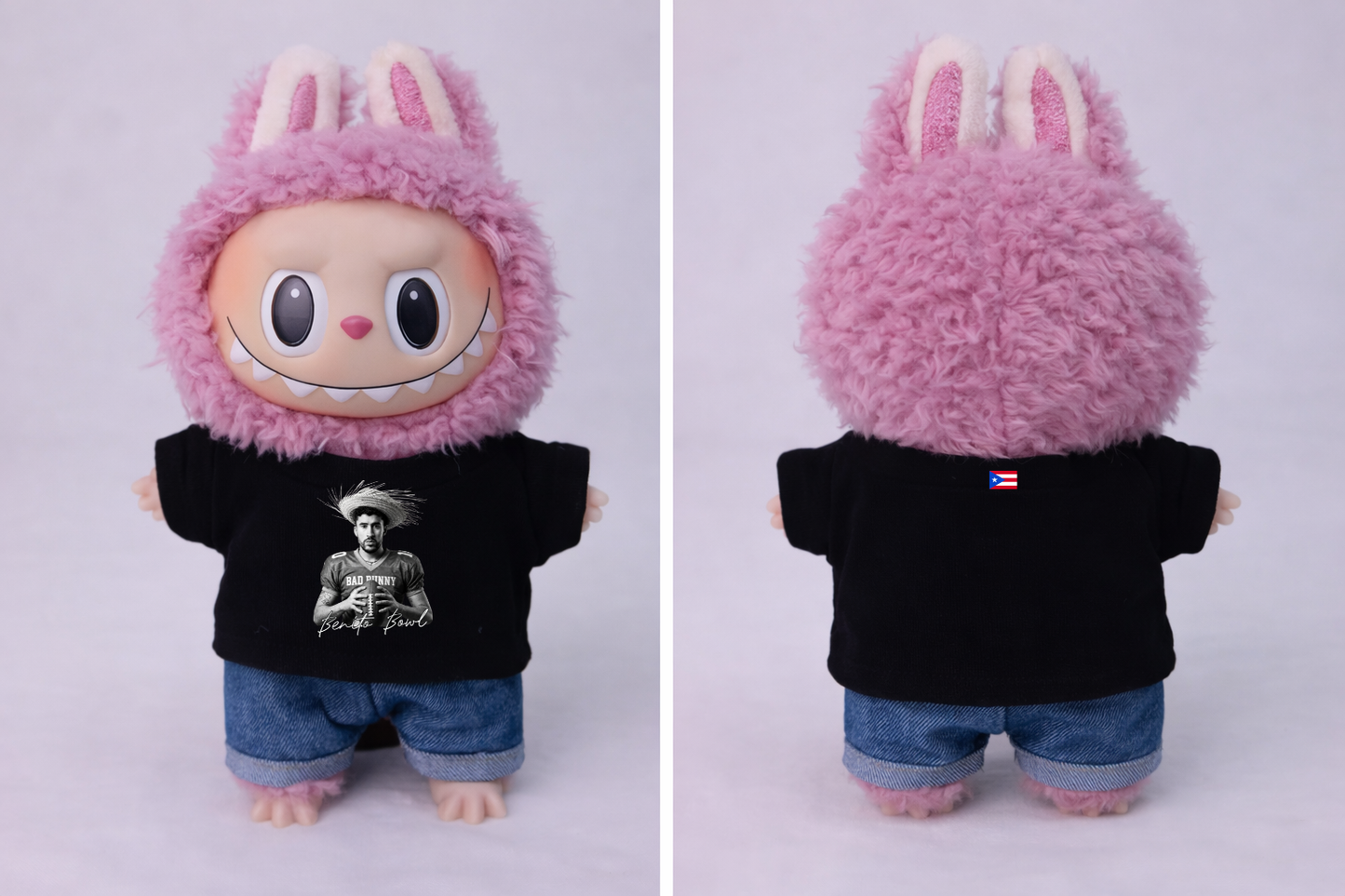 Bad Bunny Superbowl 60 T-Shirt for Labubu - Created by ZOZO & CO DESIGNS