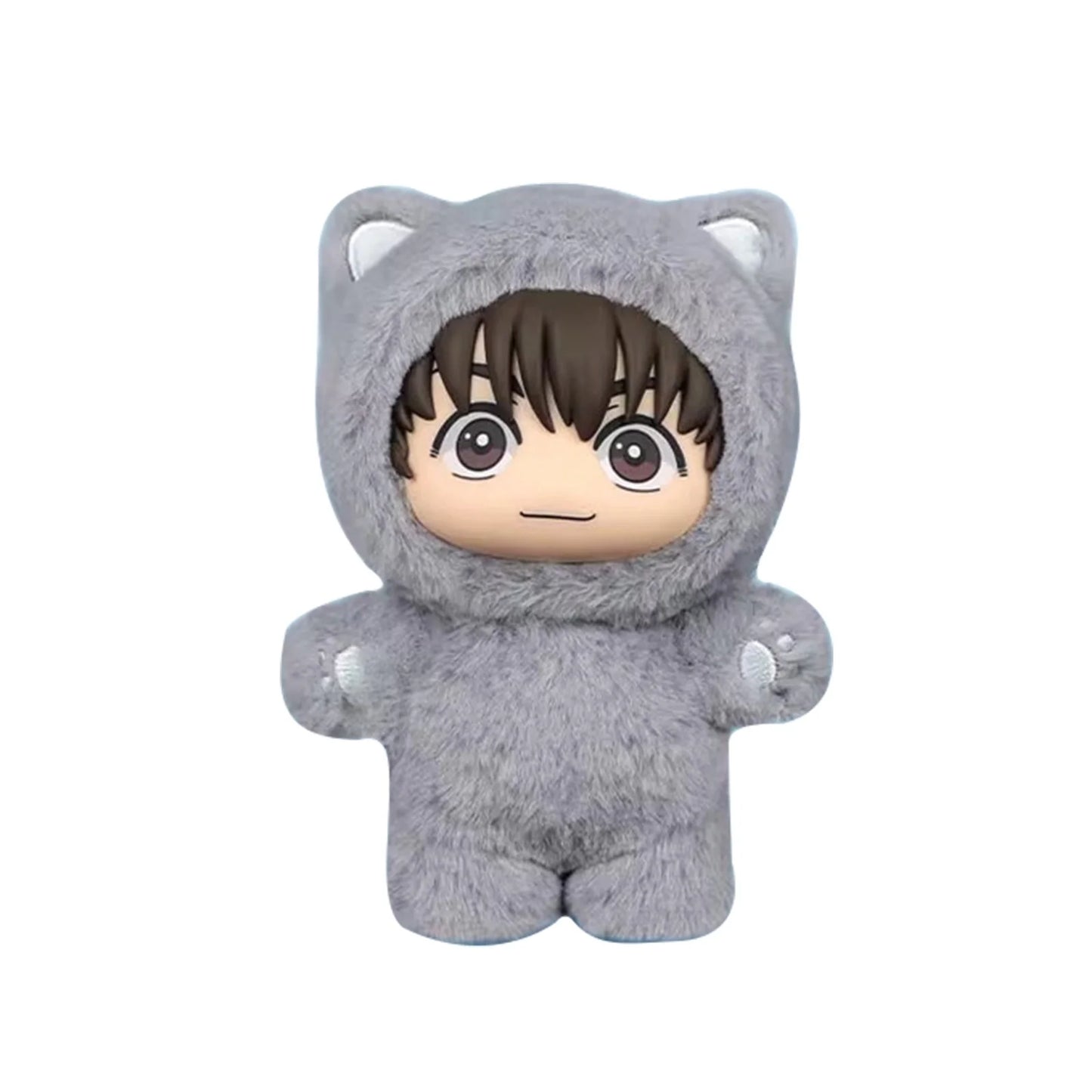 Miniso Top Toy Jujutsu Kaisen Cat Ear Plushie Series Keychains Sealed Case (6 Blind Box)